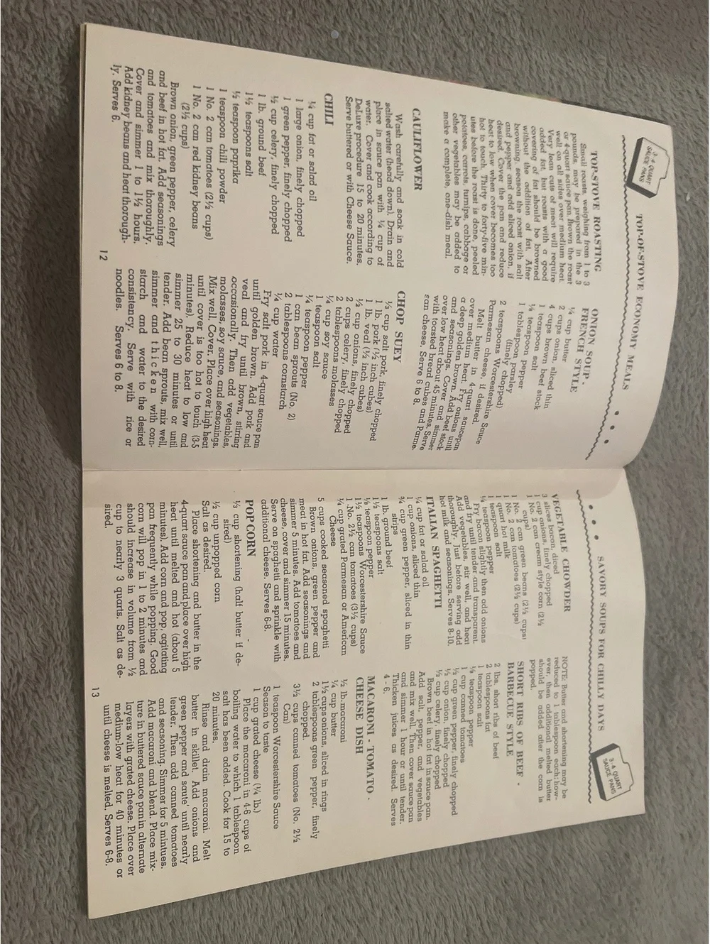 West Bend Flavo Seal Waterless Cookware Recipes and Instructions Booklet